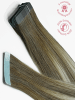 Tape-In Extensions | Balayagemix Dunkelblond-Platinblond
