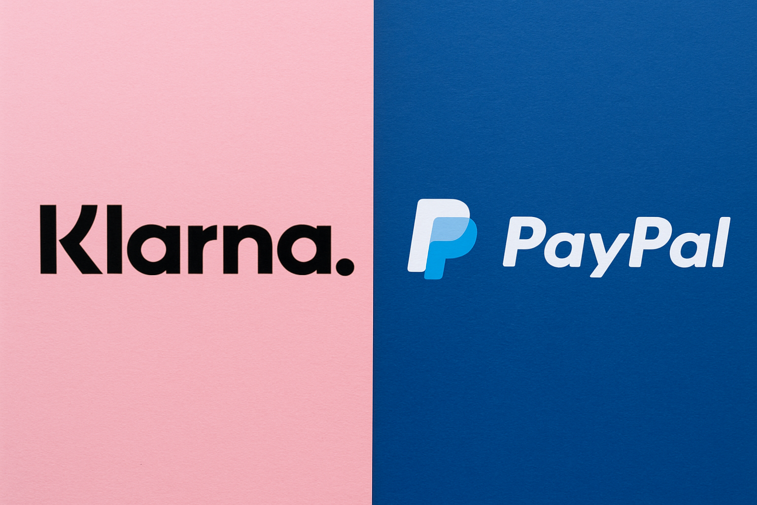 Laptop oder Smartphone mit geöffneter Checkout-Seite, auf der man Klarna- und PayPal-Logos erkennt Neutrale, helle Farbwelt (Weiß, Hellgrau, leicht pastellig) Symbolisiert Online-Shopping und Zahlungsentscheidung